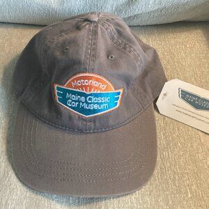 Maine Classic Car Museum Motorland Hat Cap Gray Cotton Arundel ME New